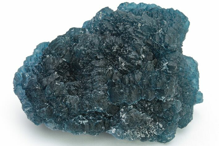 Blue, Cubic/Octahedral Fluorite Encrusted Quartz - Inner Mongolia #224794